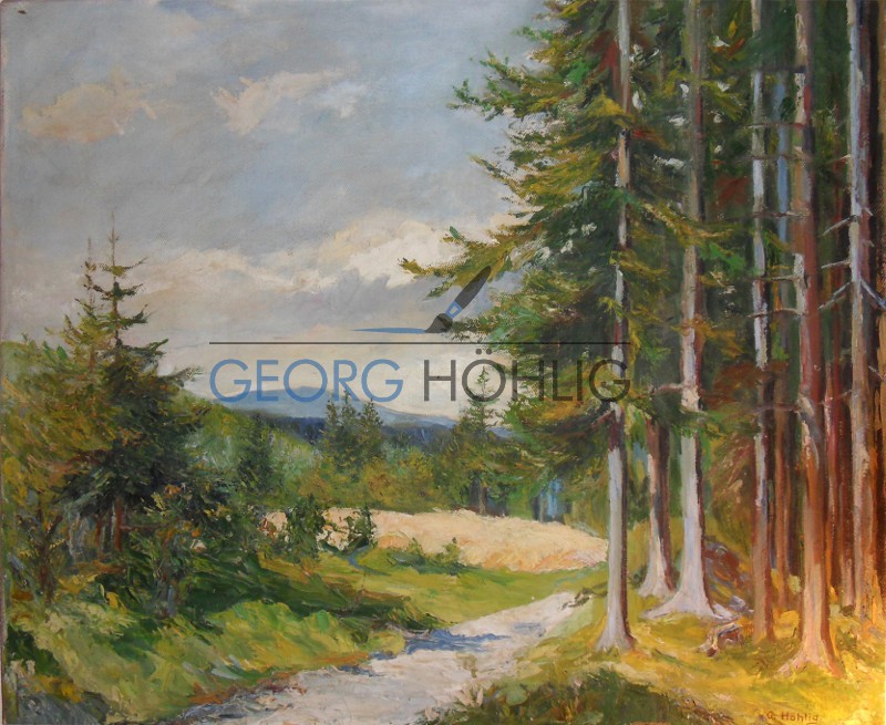Gemälde Erzgebirge von Georg Höhlig
